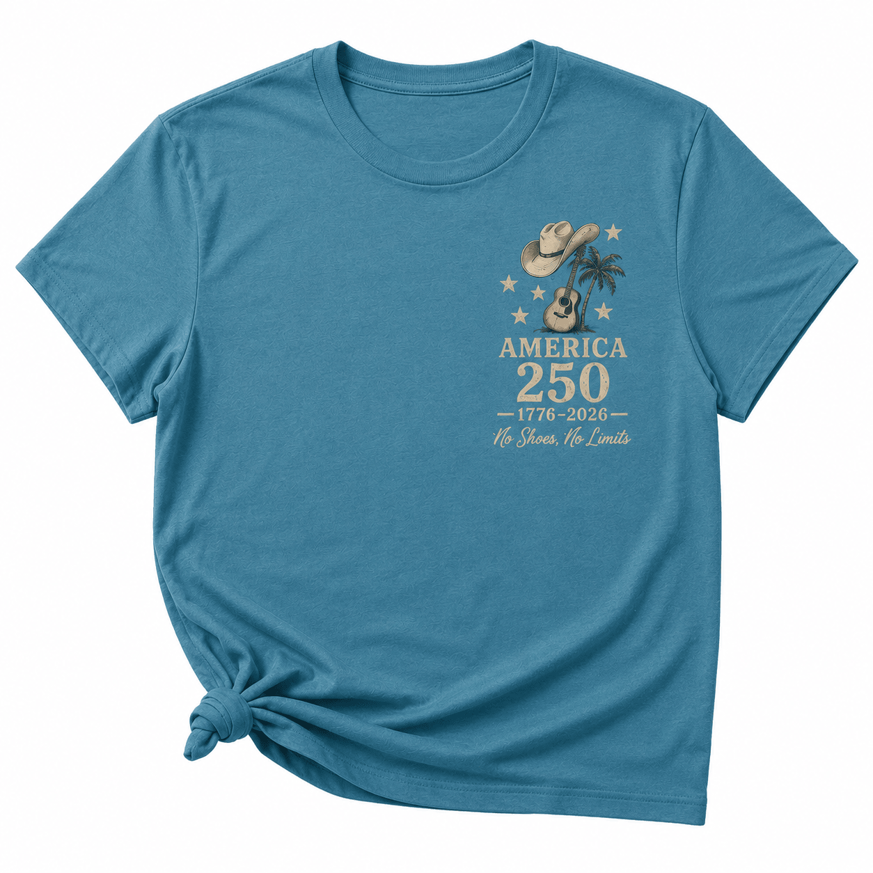 Kenny Chesney KNCN Founding 250 T-Shirt - All-Over Print, Polyester-Cotton Blend - Image 3