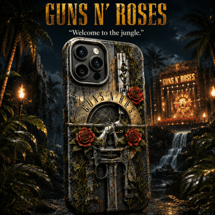 Guns N' Roses Phone Case for iPhone and Samsung - Customizable Silicone Cover