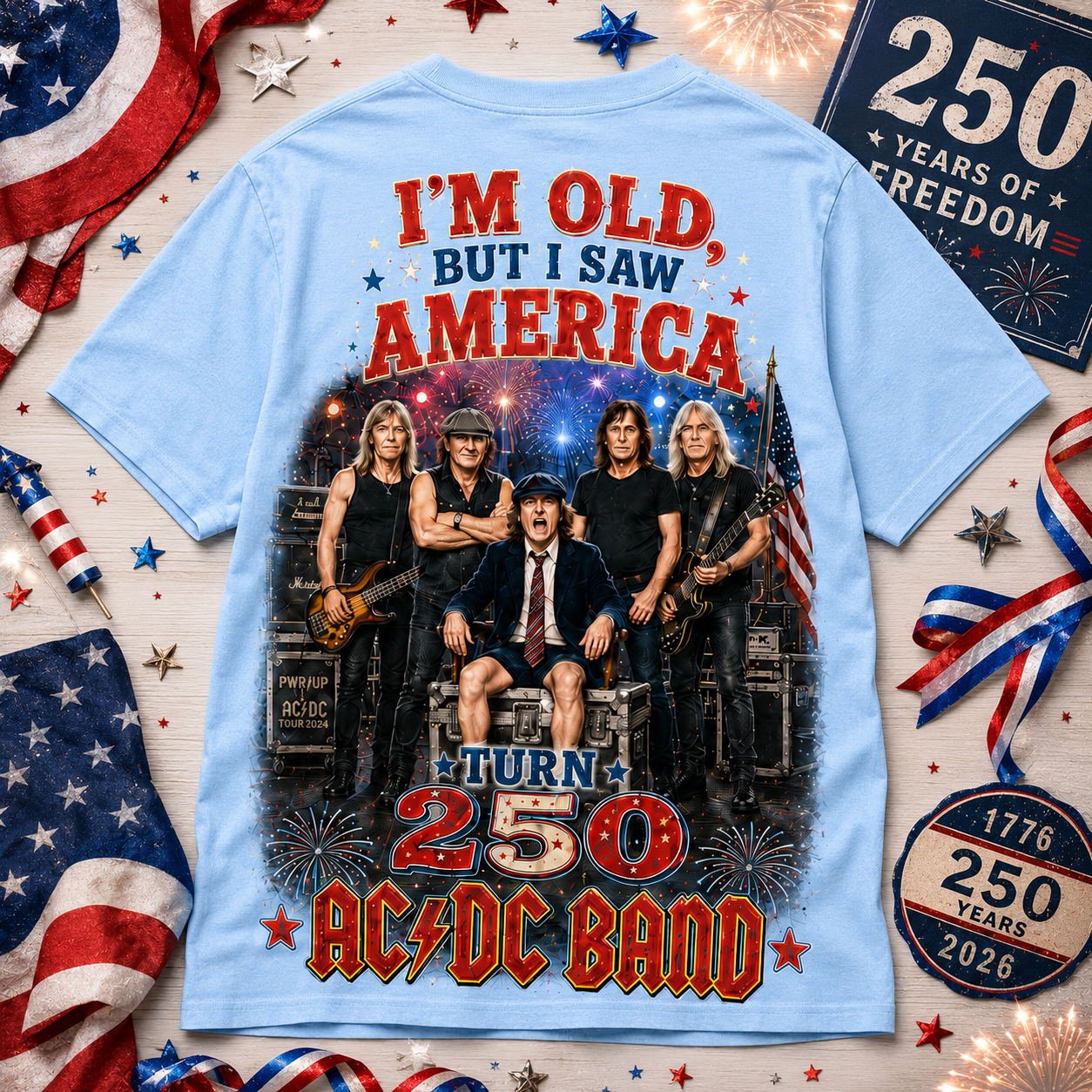 ACD America 250 3D Shirt NY - All-Over Print T-Shirt - Image 3