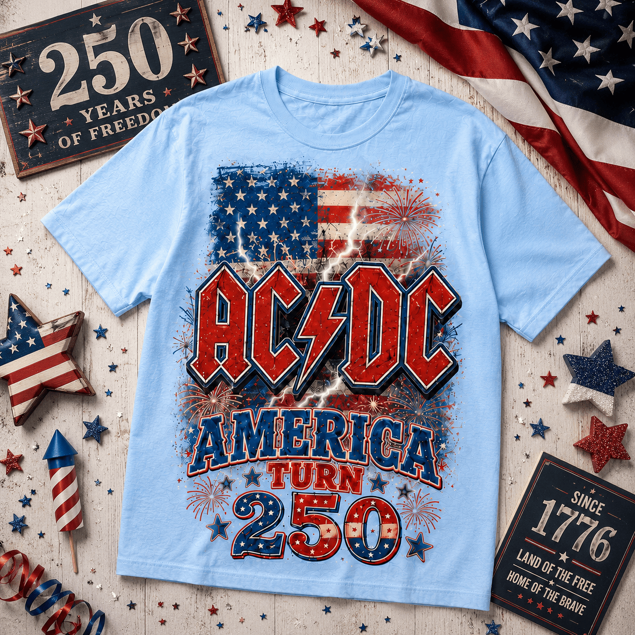 ACD America 250 3D Shirt NY - All-Over Print T-Shirt - Image 2