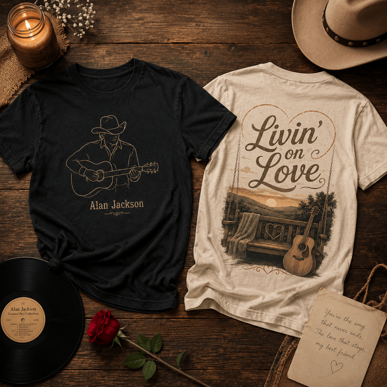 ALJ Livin' On Love 3D All-Over Print T-Shirt - Image 2