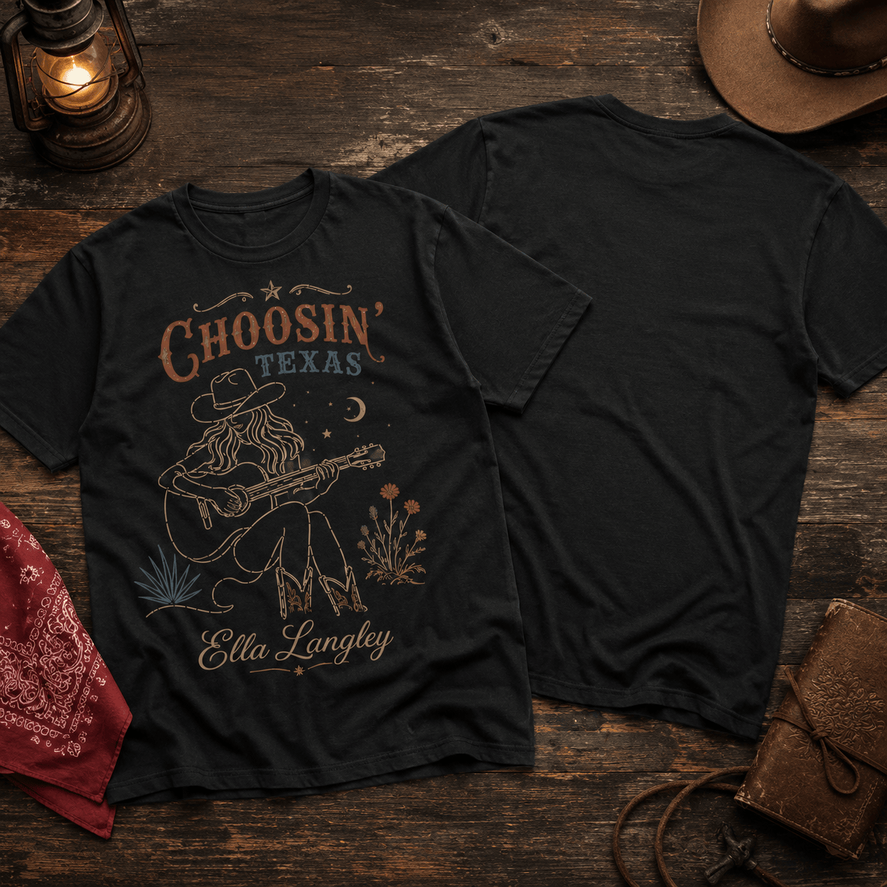 Premium EL Choosin' Texas 2D T-Shirt - Image 4