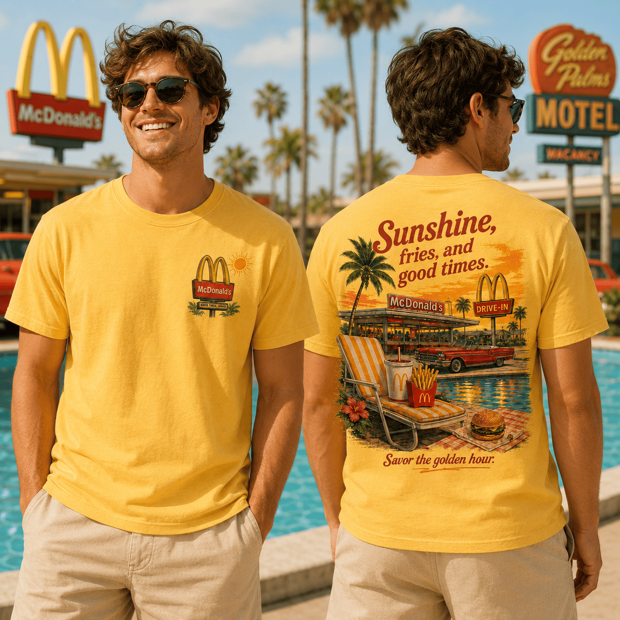 MDN Golden Days 3D All-Over Print T-Shirt NTH1 - Image 3