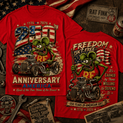 RFK America 250 3D T-Shirt - All-Over Print, Polyester-Cotton Blend