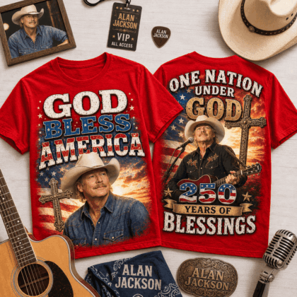 Alan Jackson God Bless America 3D All-Over Print T-Shirt