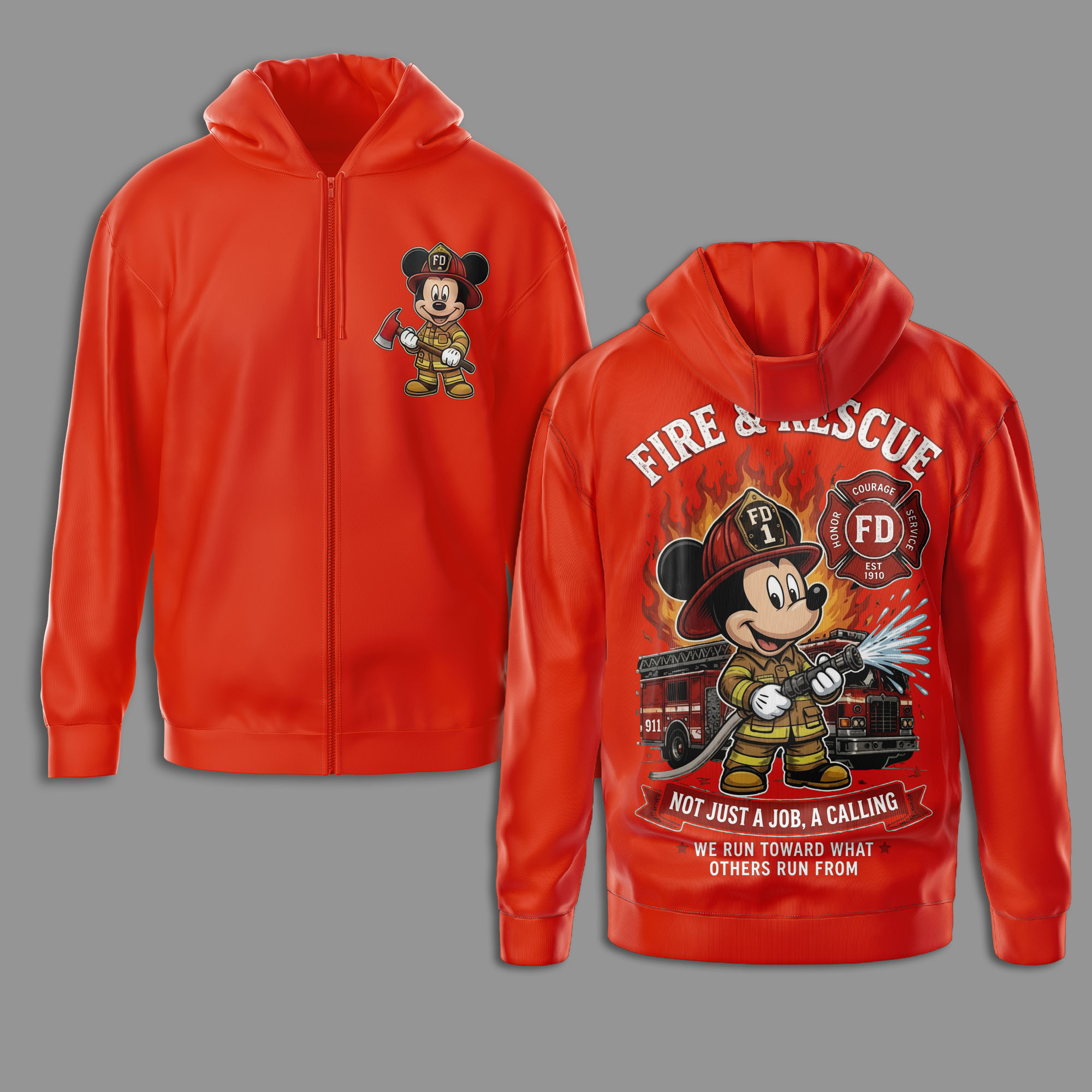 Mickey Mouse All-Over Print T-Shirt - 80% Polyester 20% Cotton - Image 13