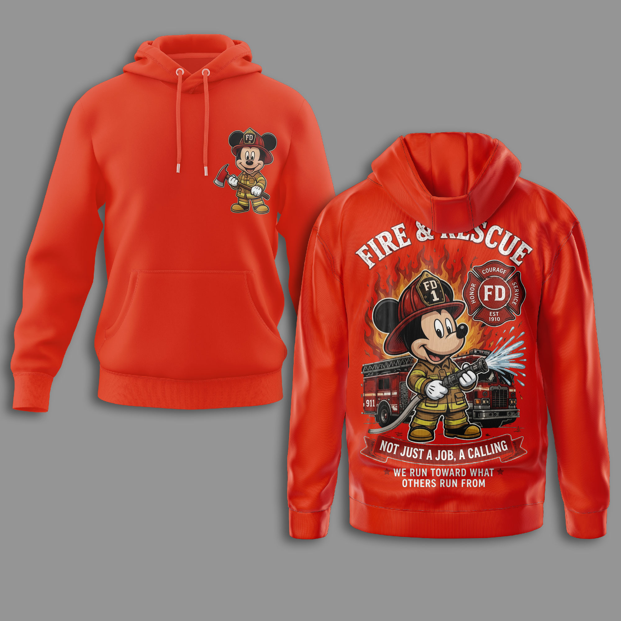 Mickey Mouse All-Over Print T-Shirt - 80% Polyester 20% Cotton - Image 11