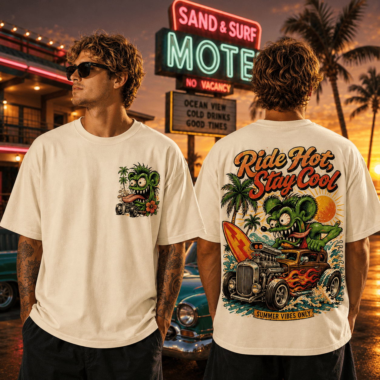 RFK Beach Vibes All-Over Print T-Shirt