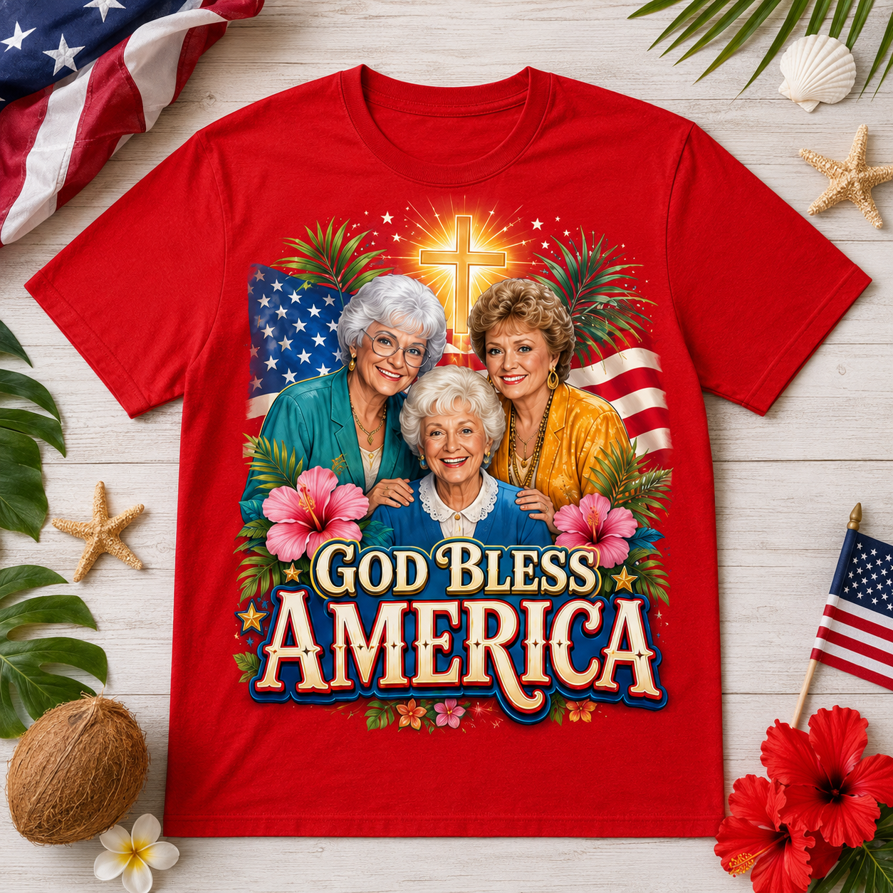The Wizard of Oz God Bless America T-Shirt - Premium All-Over Print - Image 2
