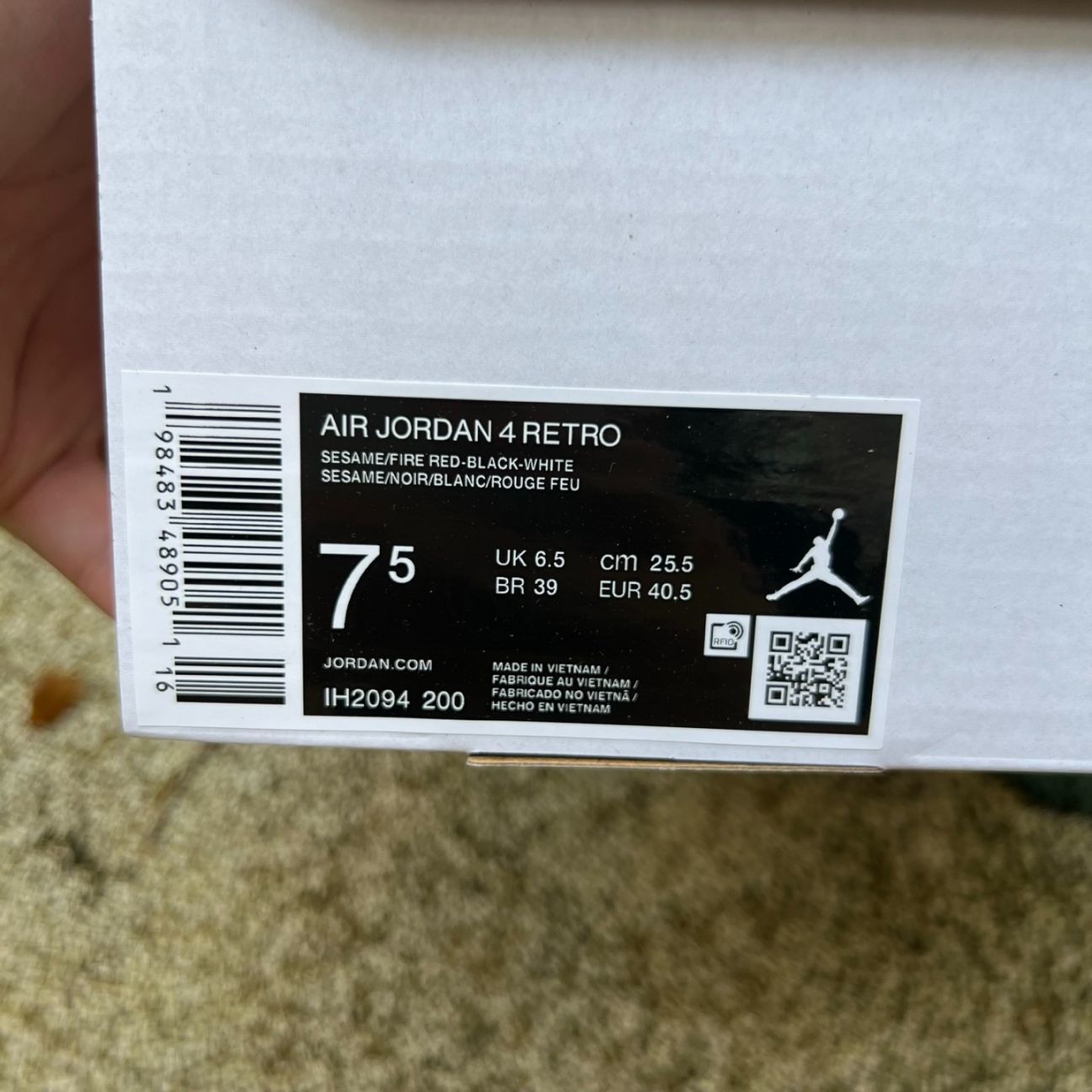 og ‼️ aj4 AIR JORDAN 4 RETRO UNI BG IH2094-200 - Image 2
