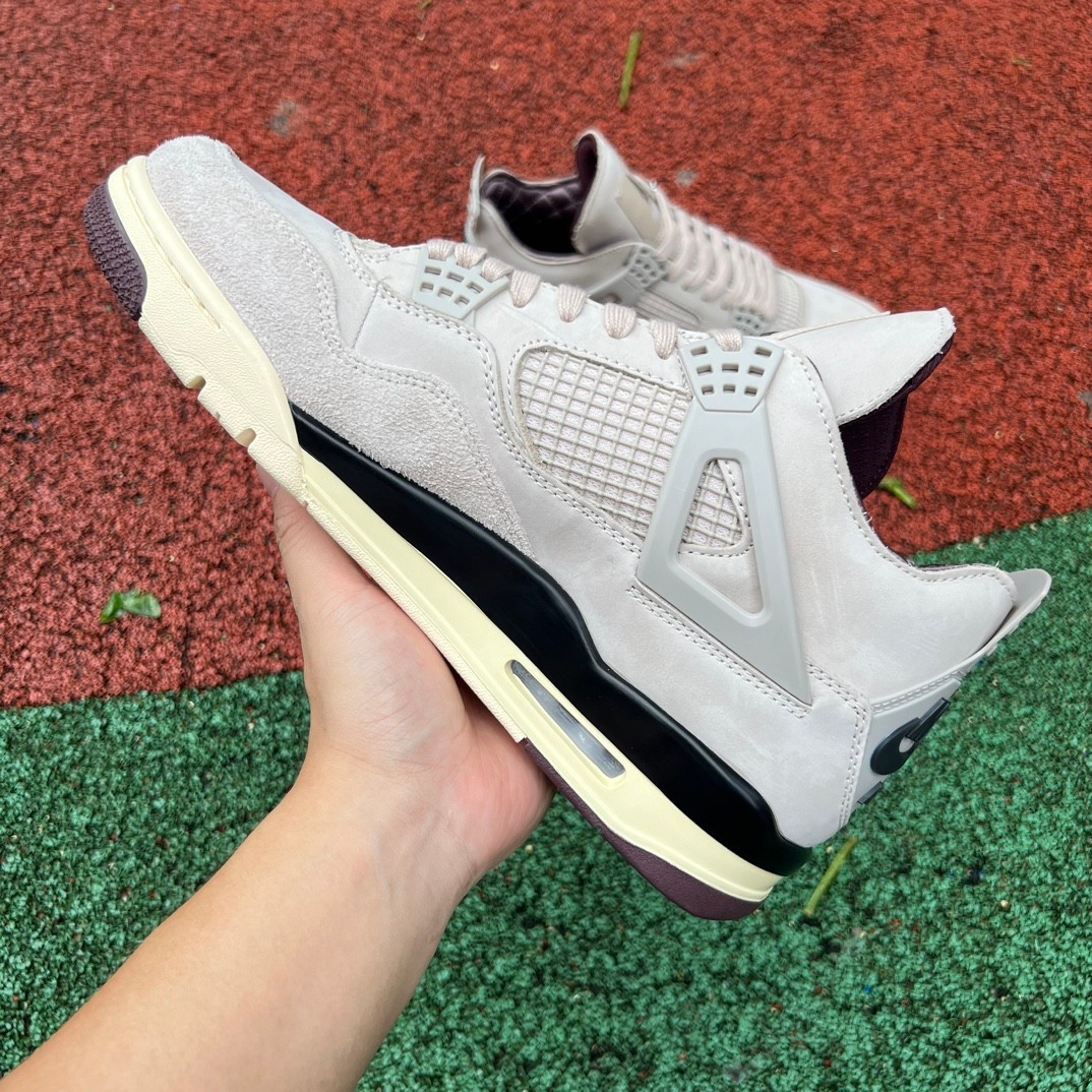 aj4 Amm A Ma Maniere x Air Jordan 4 Fossil Stone FZ4810-200 - Image 18