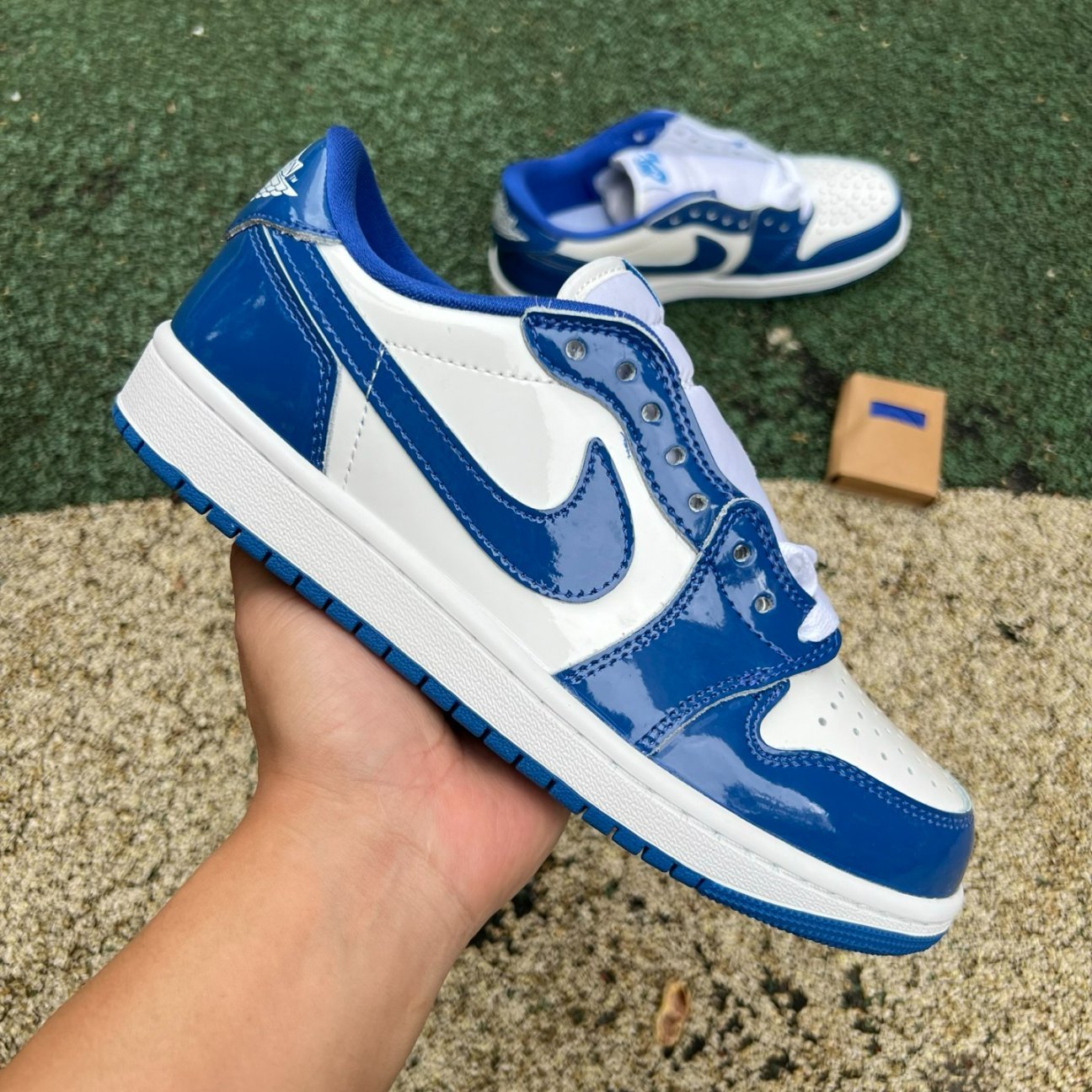 ‼️aj1 Air Jordan 1 Low OG Storm Blue HQ6998-104 - Image 10