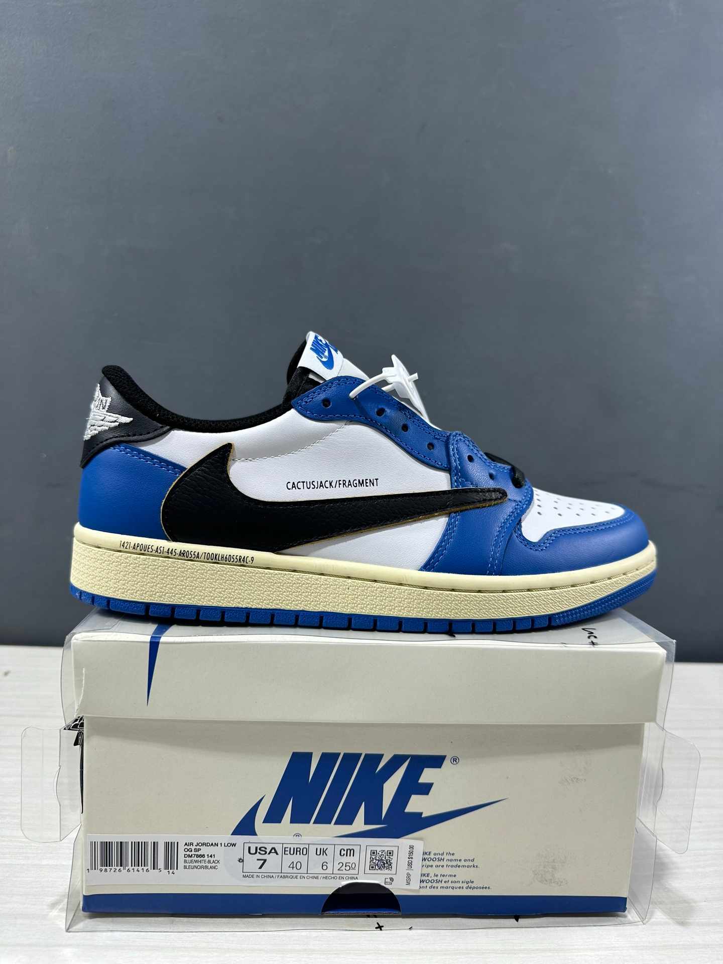 aj1 Travis Scott x Fragment Design x x Jordan Air Jordan 1 Low DM7866-141, - Image 2