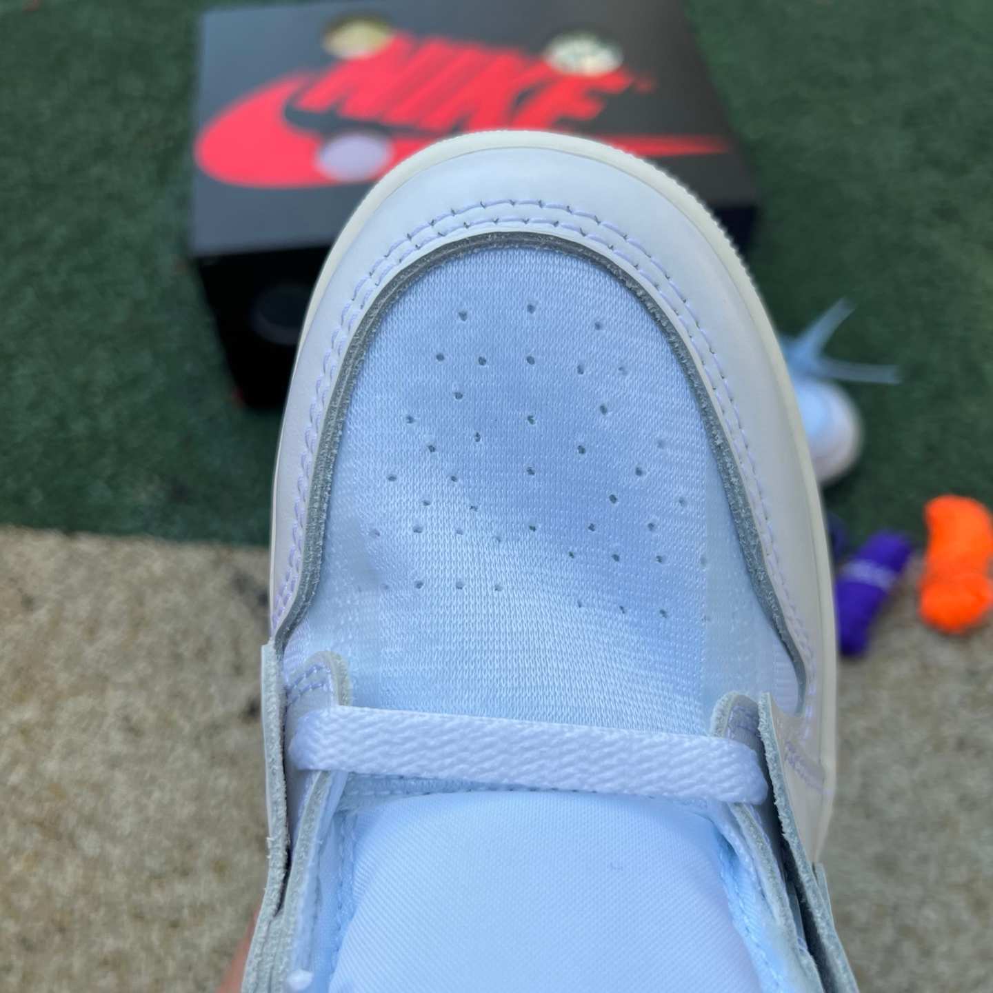 og aj1ow 2026 Off-White x Air Jordan 1 High OG "Alaska" AA3834-100 - Image 17