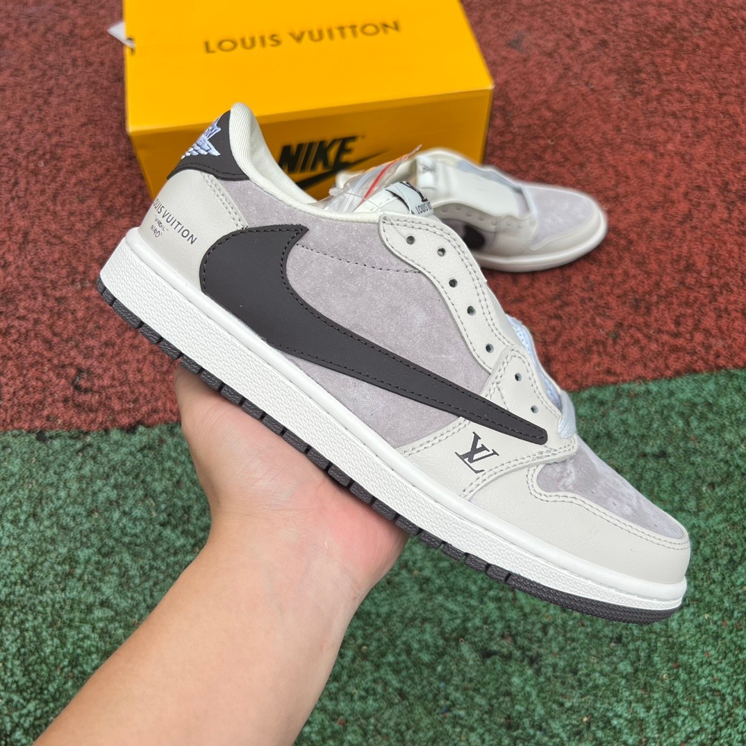 aj1 LV Louis vuitton x Travis Scott x Air Jordan 1 Low LX1988-10 - Image 19