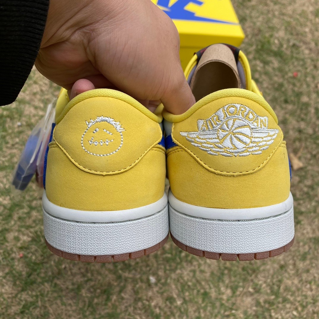 aj1 T1 ⚡️Travis Scott x Air Jordan 1 Low Canary DZ4137-7 - Image 9