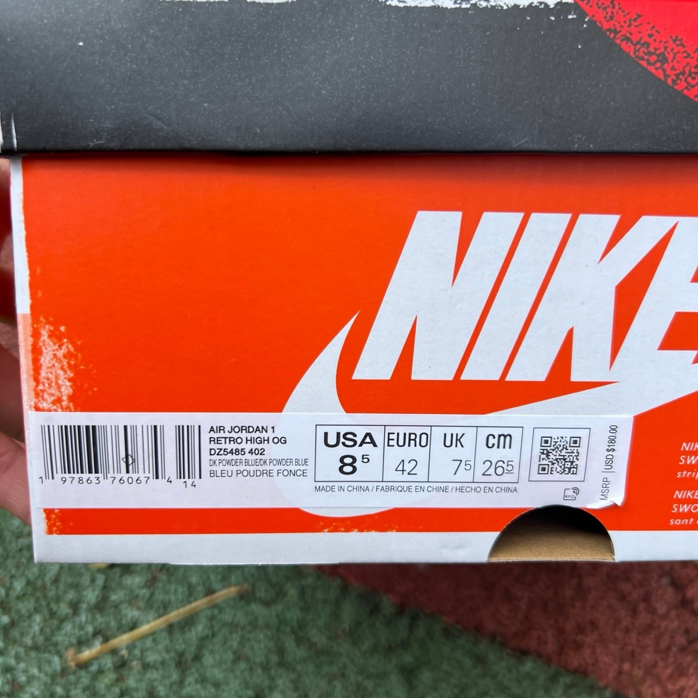 aj1 Air Jordan 1 Hi OG UNC Reimagined DZ5485-402 - Image 2