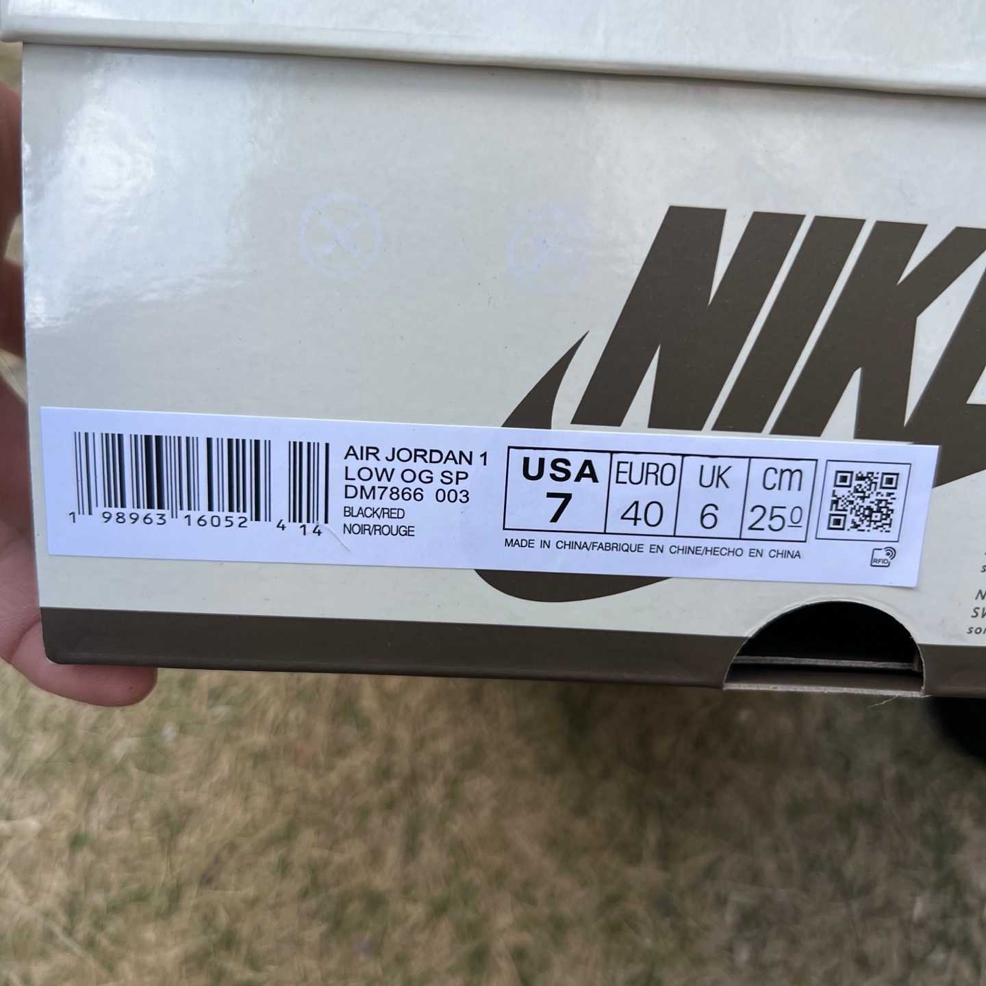 y aj1 Travis Scott x Jordan Air Jordan 1 Low OG DM7866-003 - Image 2