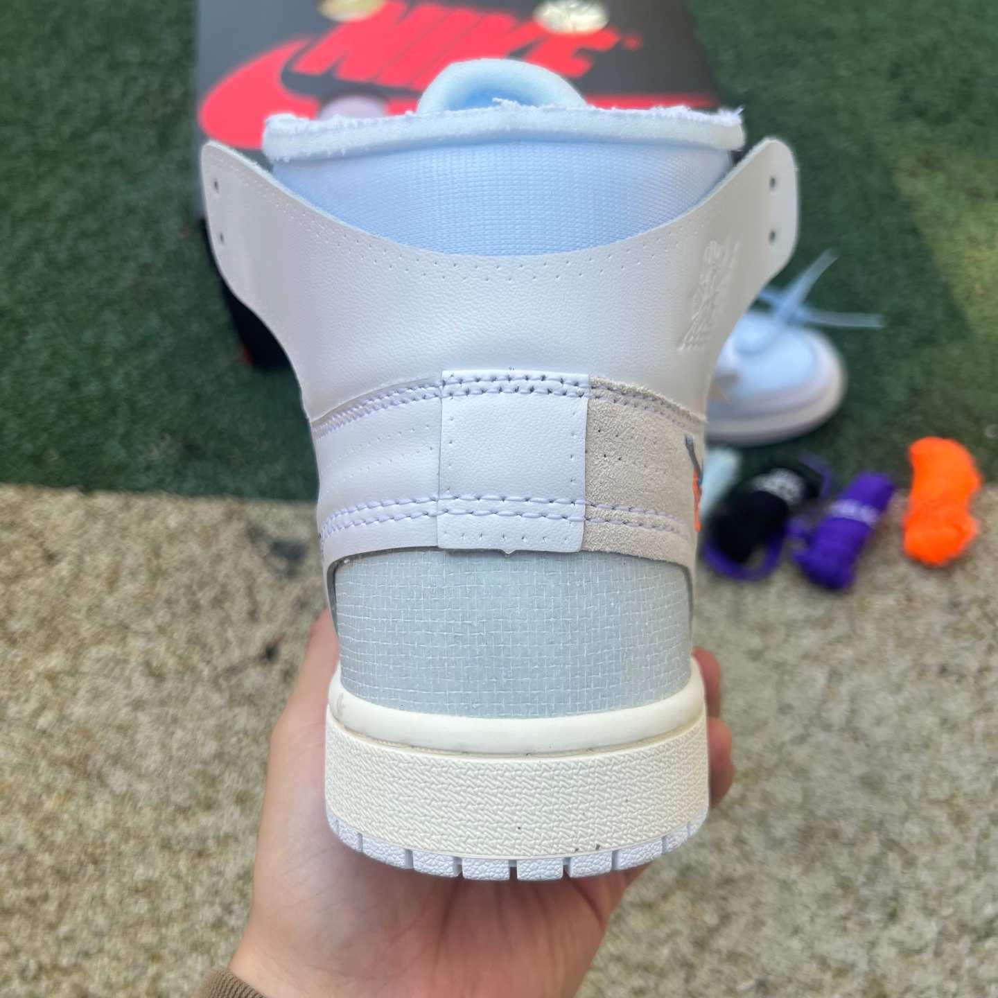 og aj1ow 2026 Off-White x Air Jordan 1 High OG "Alaska" AA3834-100 - Image 24