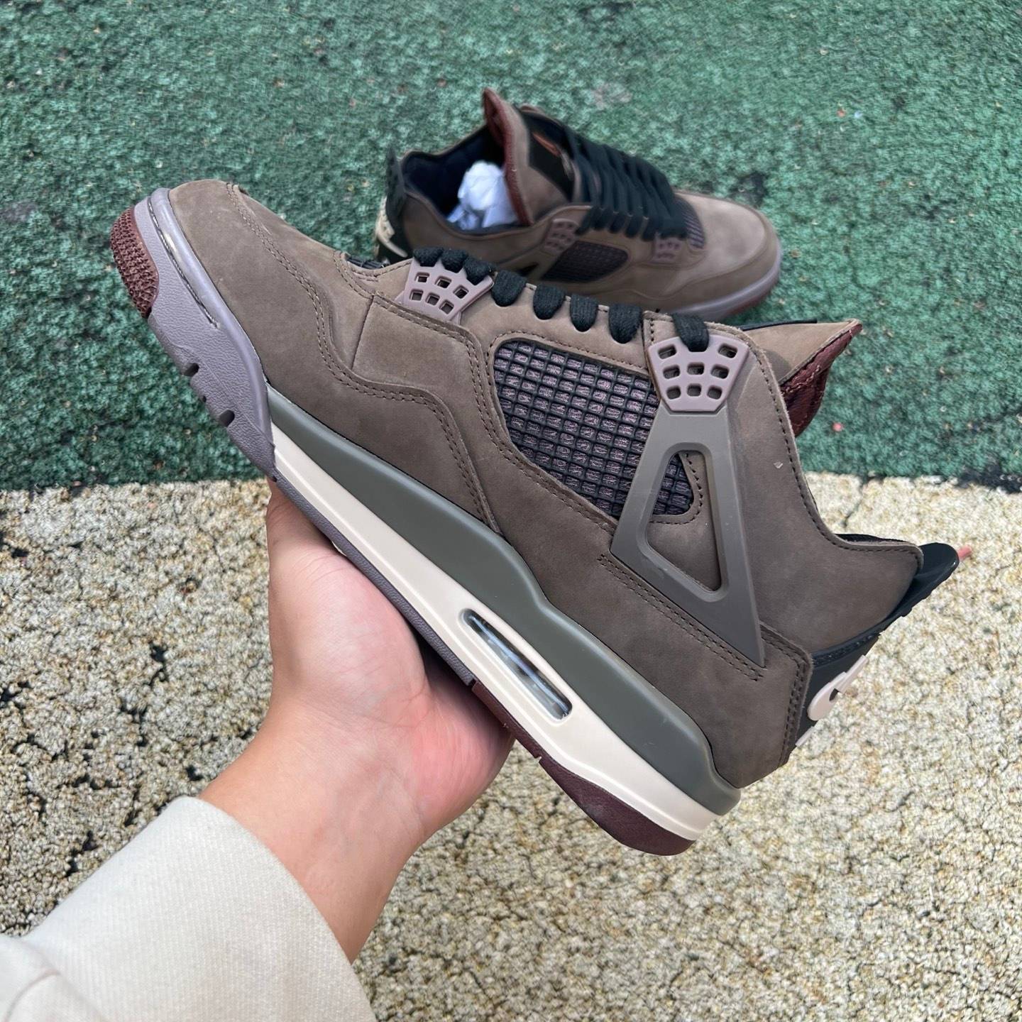 s aj4amm A Ma Maniére x Air Jordan 4 Dark Mocha IF3102-200 36-48.5 - Image 16