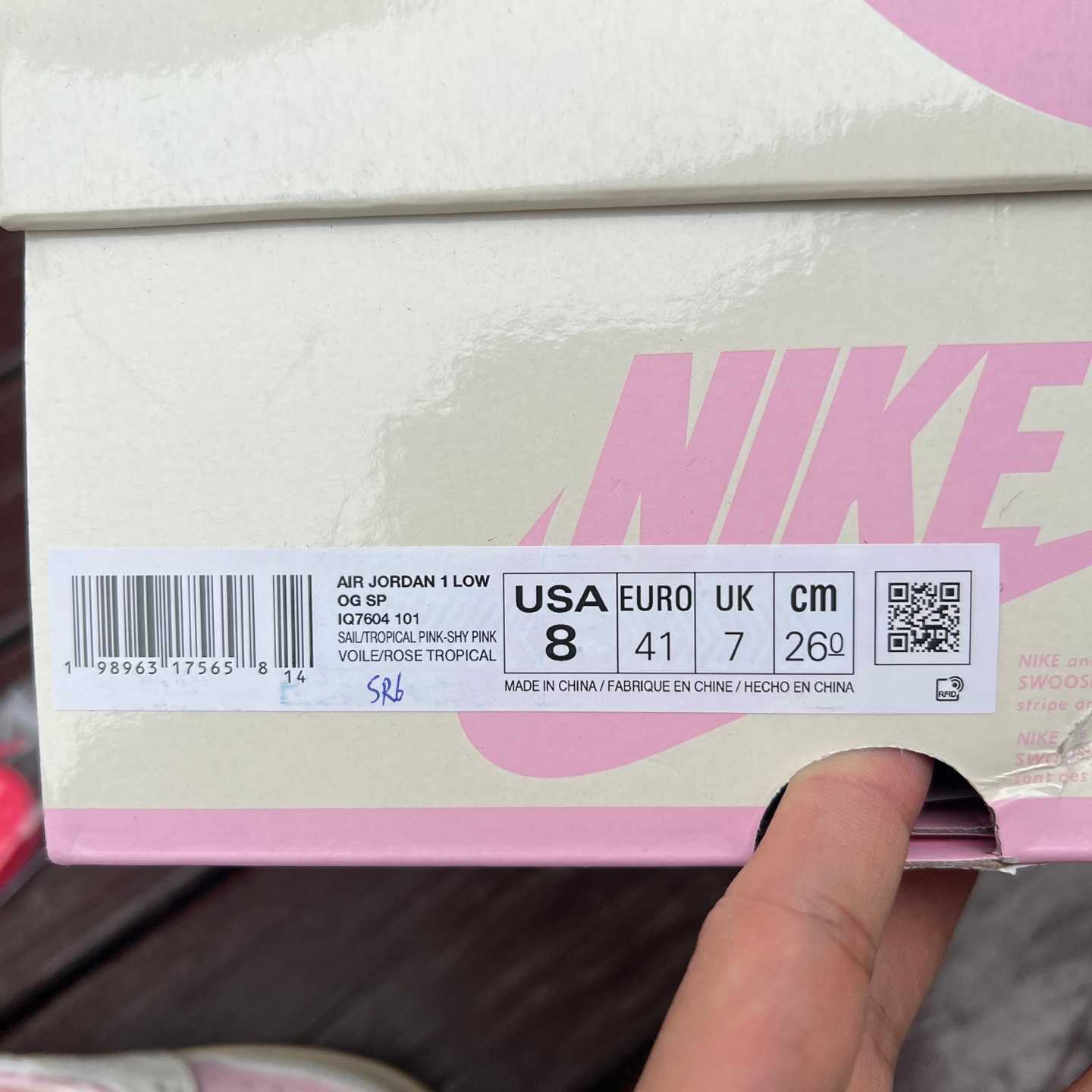 LJR aj1 Travis Scott x Jordan Air Jordan 1 Low OG IQ7604-101 - Image 2