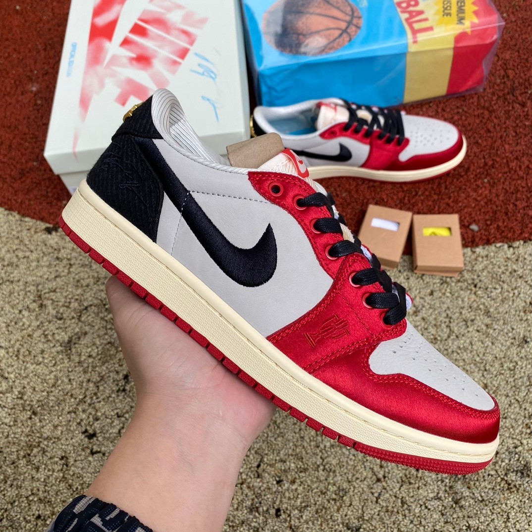 aj1 DT Air Jordan 1 x Trophy Room AJ1 low FN043 - Image 19