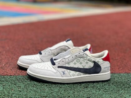 aj1 LV Louis vuitton x Travis Scott x Air Jordan 1 Low YQ2088-688
