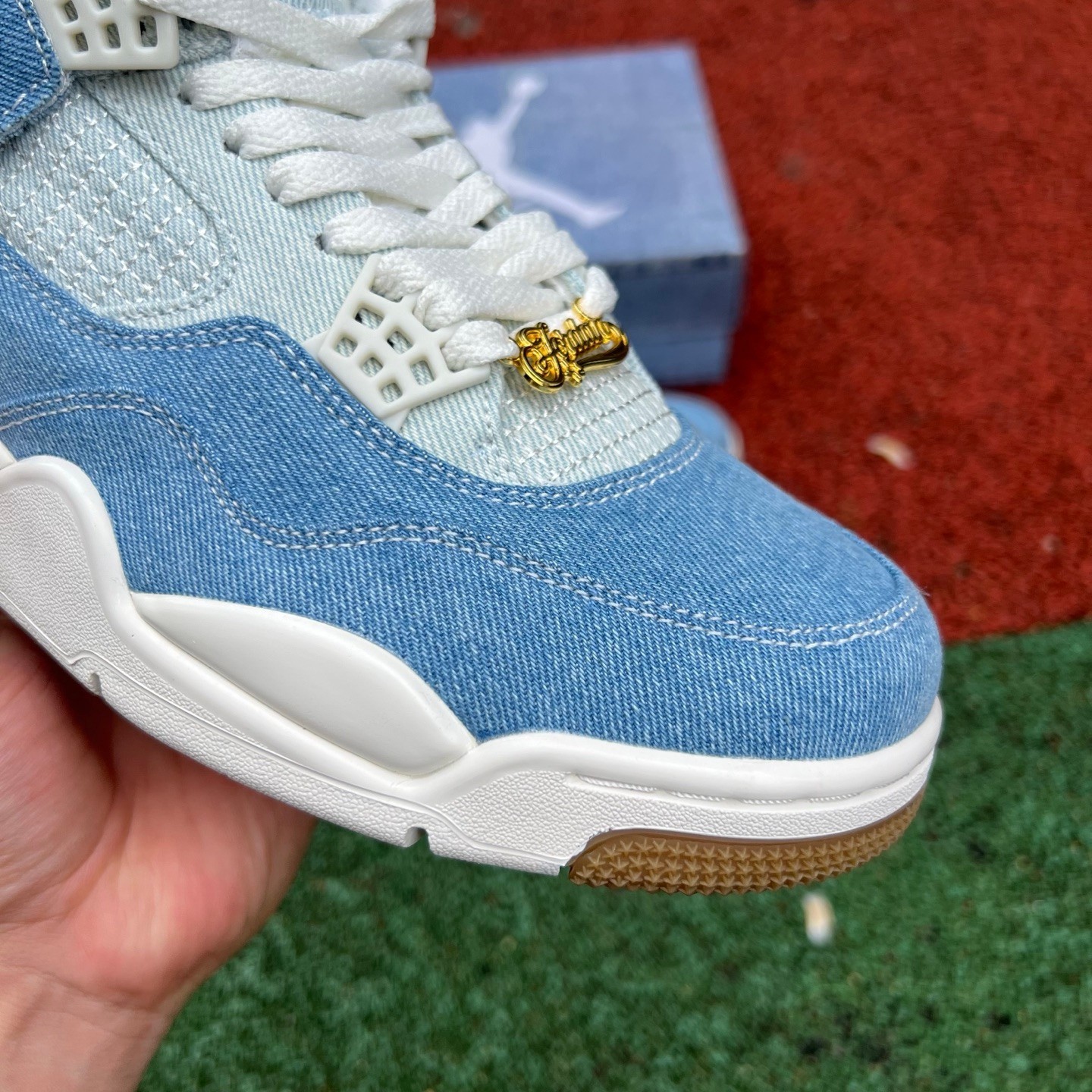 aj4 Air Jordan 4 Denim "Worn Blue IB6716-100 - Image 3