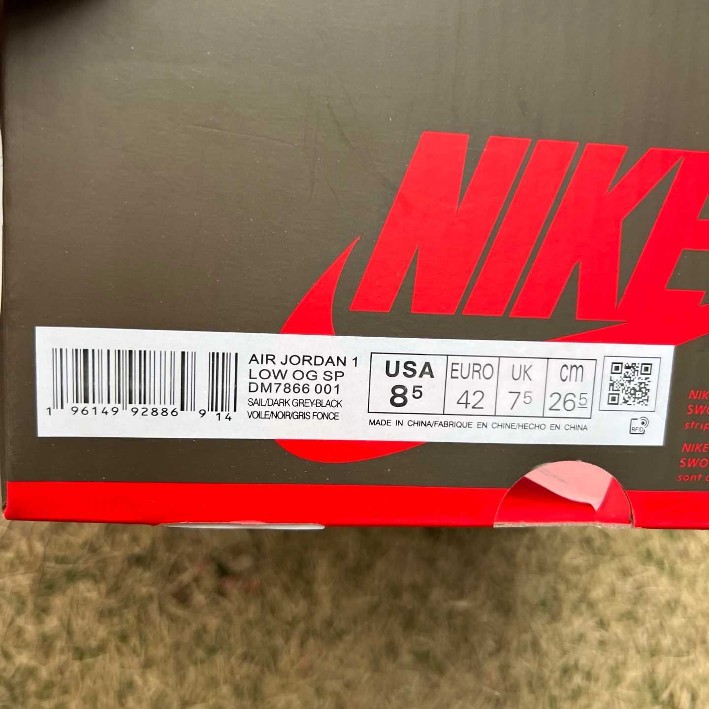 y aj1 Travis Scott x Jordan Air Jordan 1 Low OG DM7866-001 - Image 2
