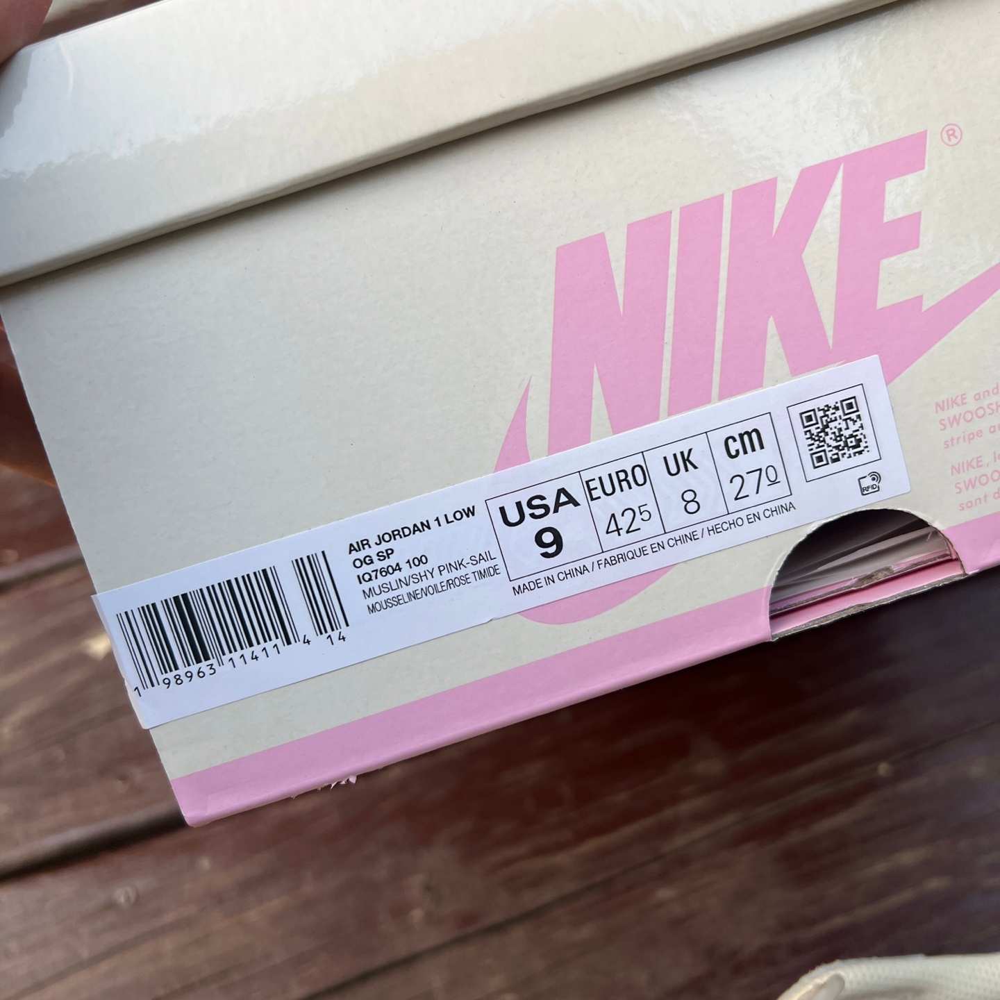 LJR aj1 Travis Scott x Air Jordan AJ1 Low OG SP TS IQ7604-100 - Image 2