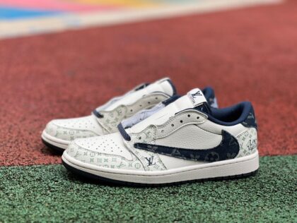 aj1 LV Louis vuitton x Travis Scott x Air Jordan 1 Low sj2068-004