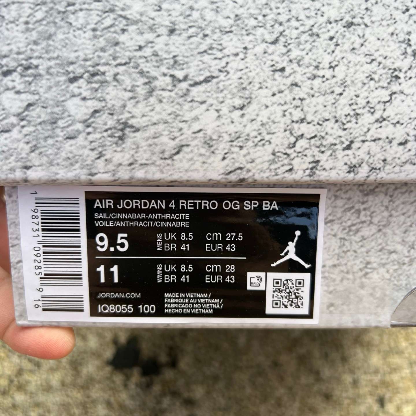 Og aj4 Nigel Sylvester x Jordan Air Jordan 4 IQ8055-100 - Image 2