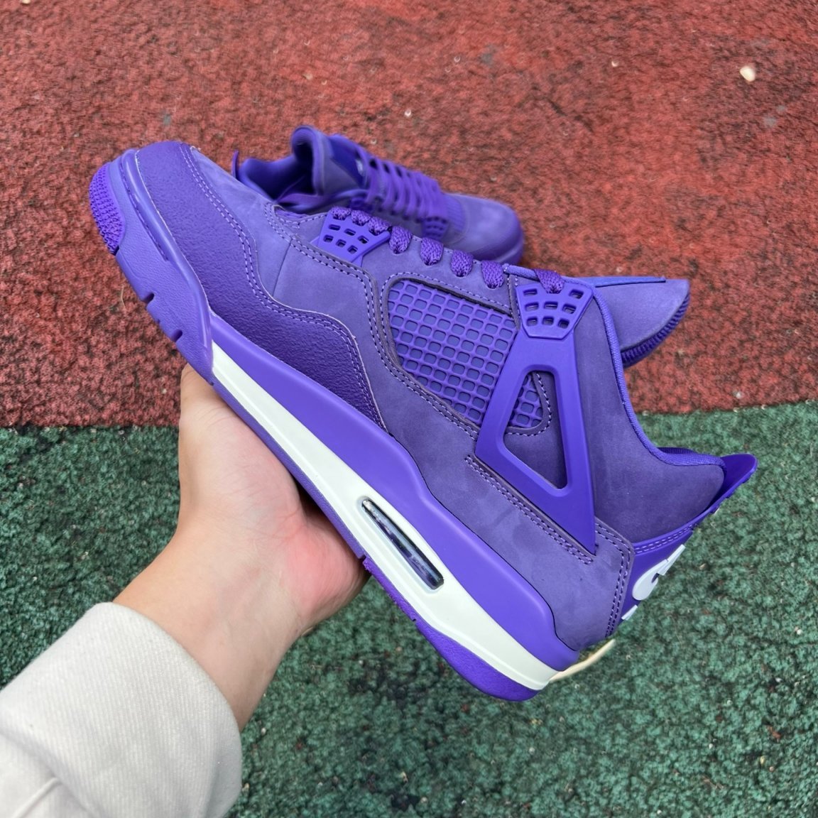 F ‼️aj4 Nigel Sylvester x Air Jordan 4 retro canyon purple" HF4340-500 - Image 8