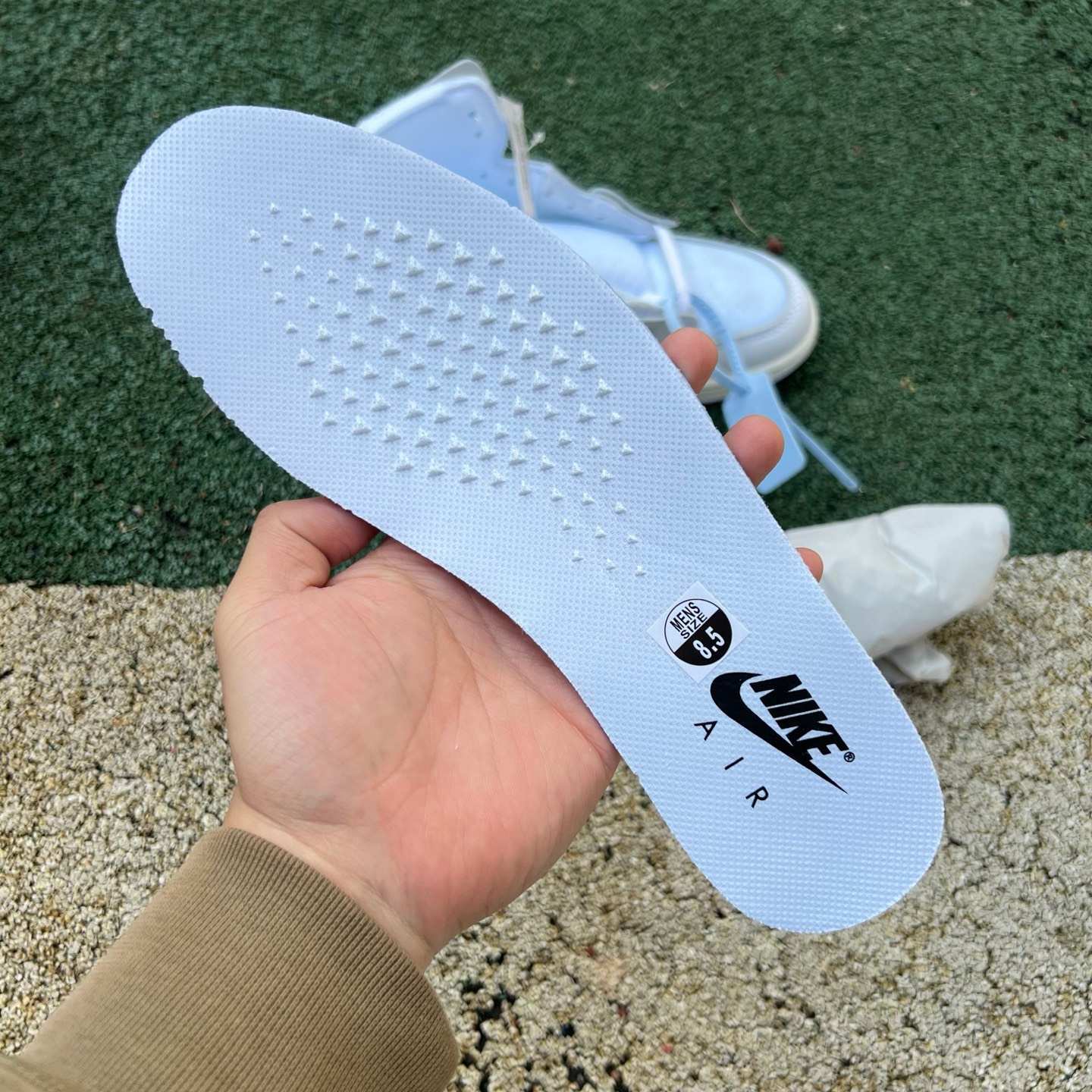 og aj1ow 2026 Off-White x Air Jordan 1 High OG "Alaska" AA3834-100 - Image 5