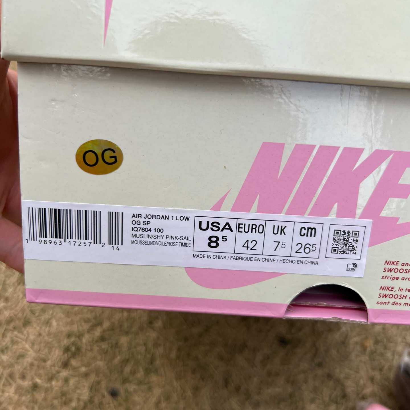 LW aj1 Travis Scott x Air Jordan AJ1 Low OG SP TS IQ7604-100 - Image 11