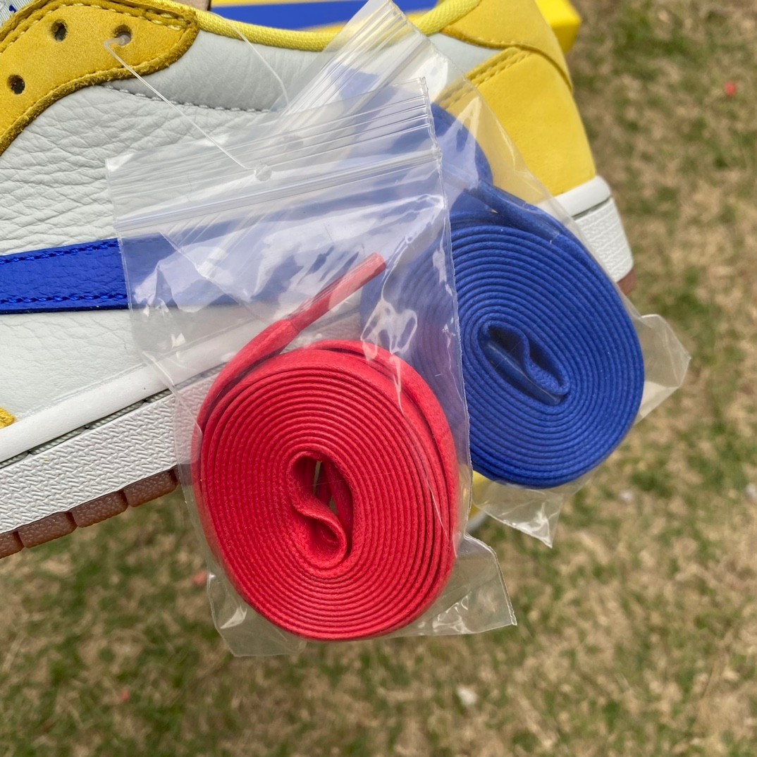 aj1 T1 ⚡️Travis Scott x Air Jordan 1 Low Canary DZ4137-7 - Image 8