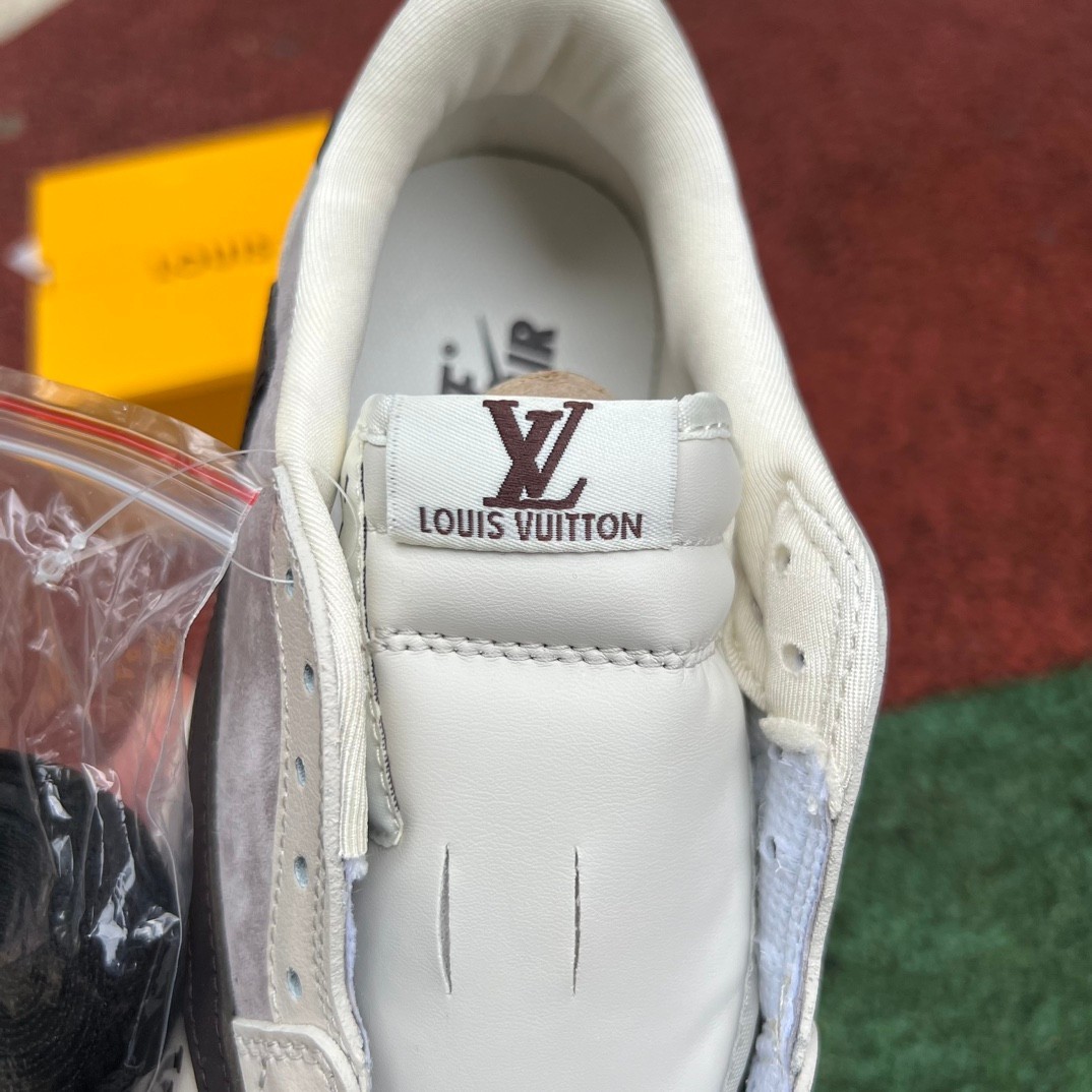 aj1 LV Louis vuitton x Travis Scott x Air Jordan 1 Low LX1988-10 - Image 12