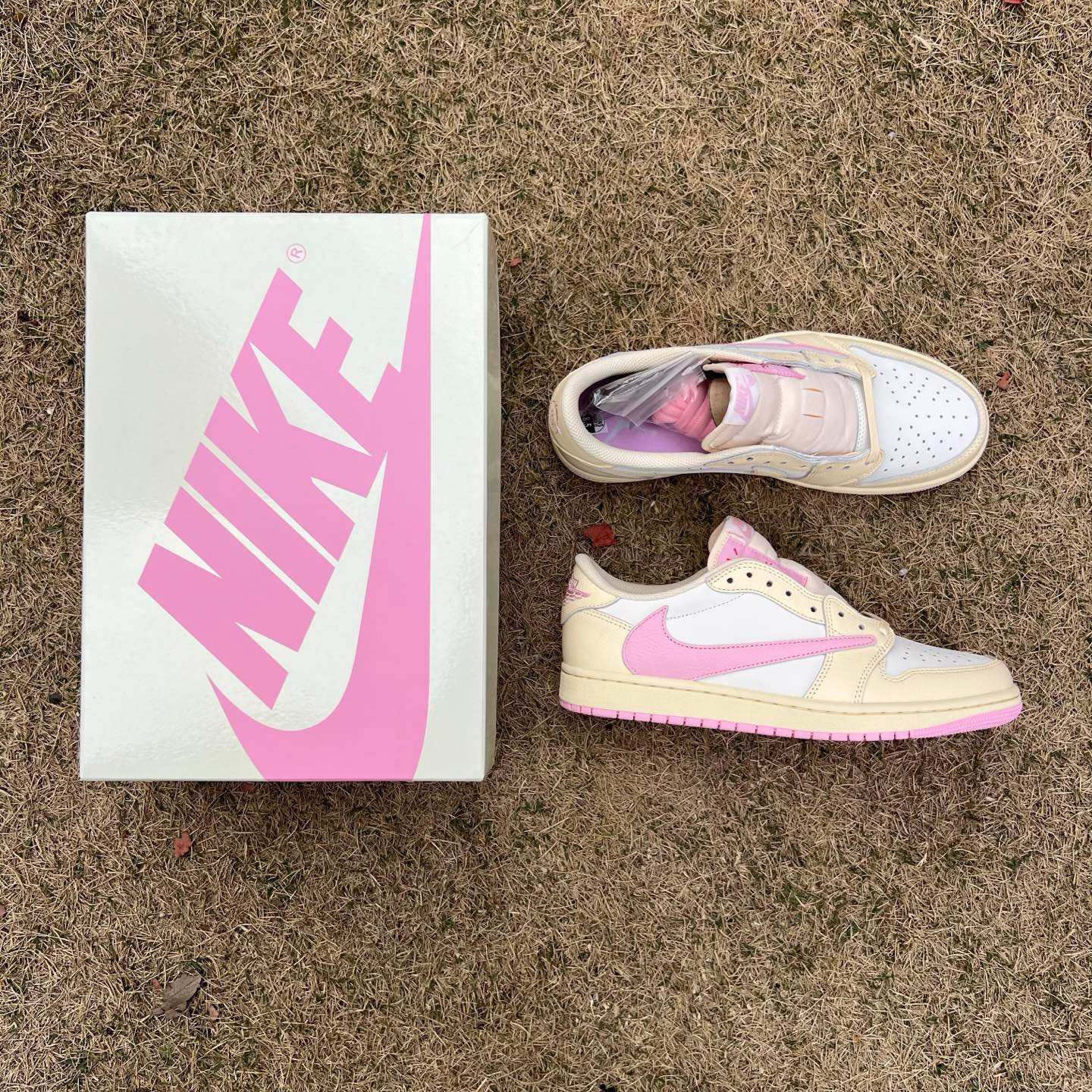 LW aj1 Travis Scott x Air Jordan AJ1 Low OG SP TS IQ7604-100 - Image 9
