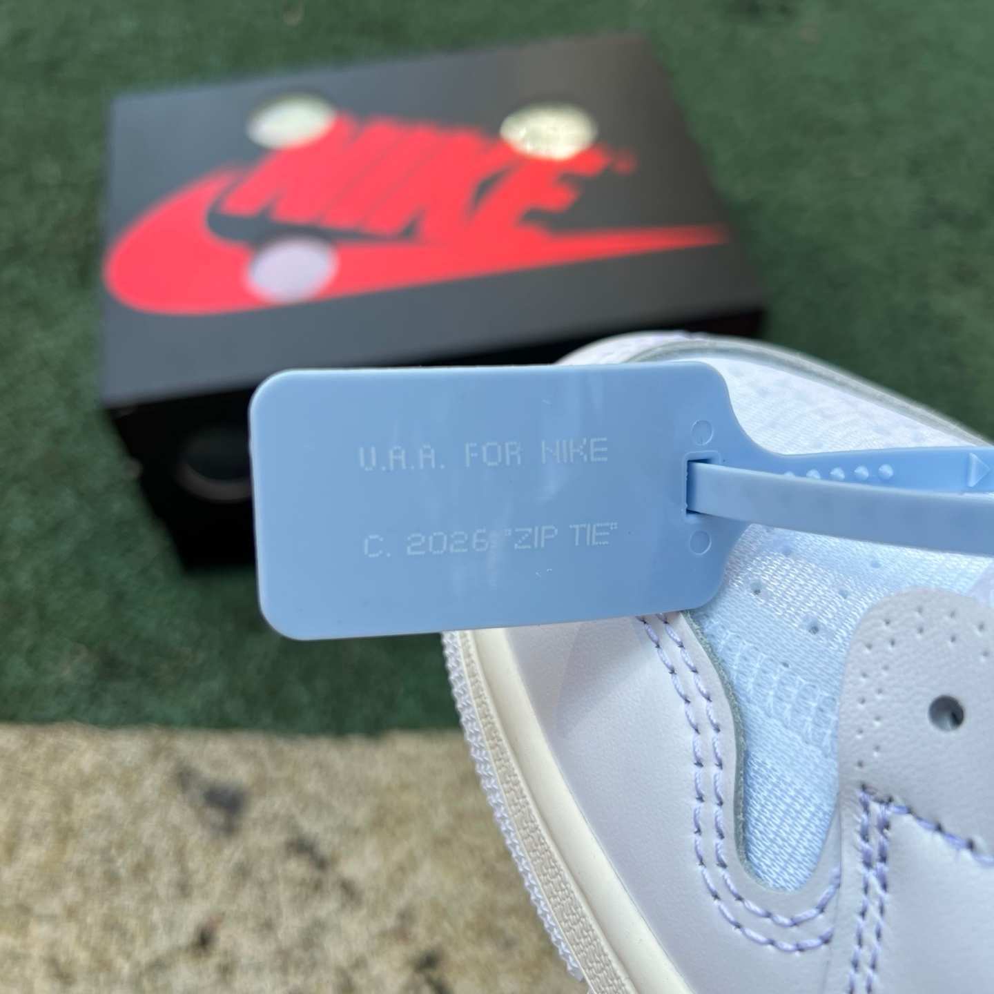 og aj1ow 2026 Off-White x Air Jordan 1 High OG "Alaska" AA3834-100 - Image 6