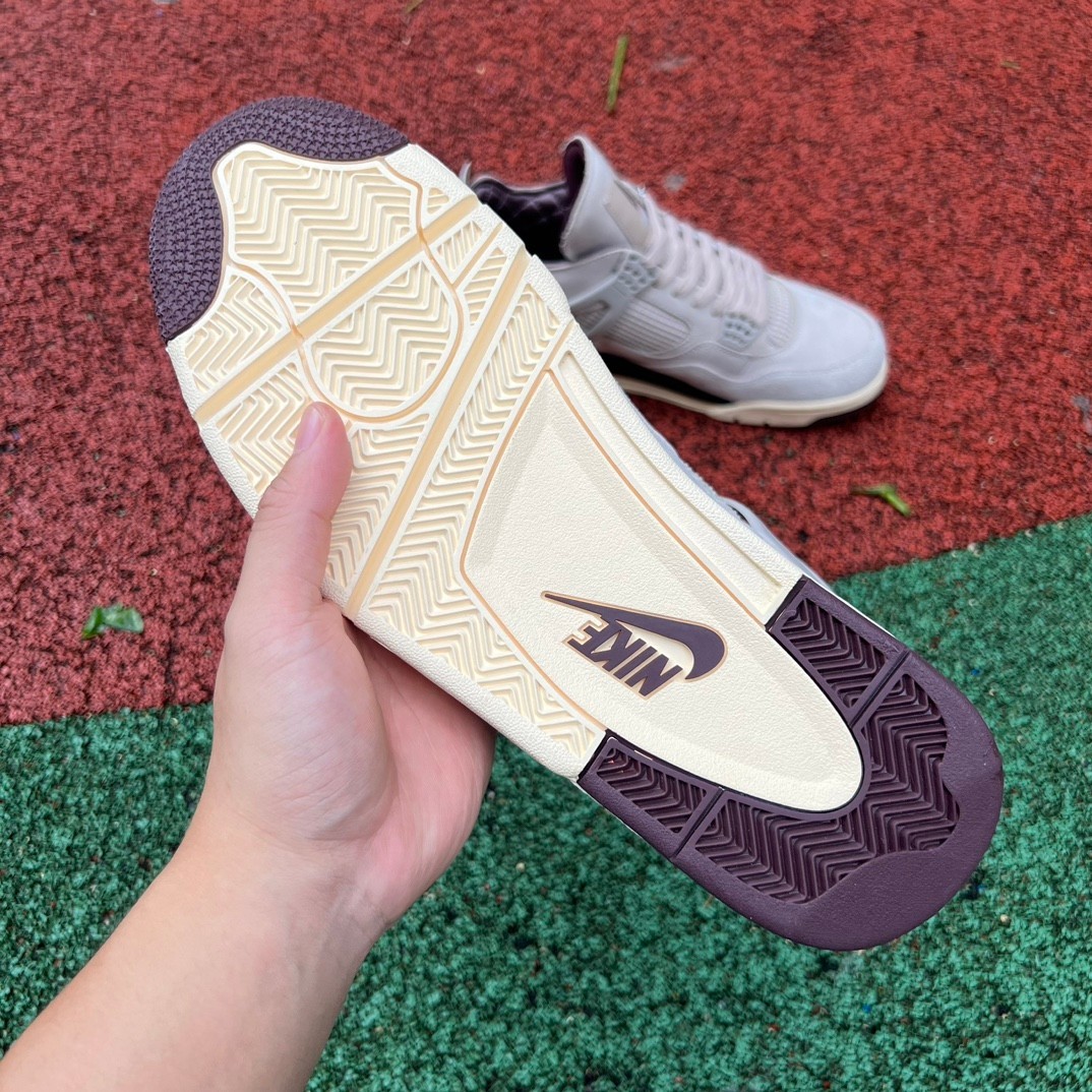 aj4 Amm A Ma Maniere x Air Jordan 4 Fossil Stone FZ4810-200 - Image 17