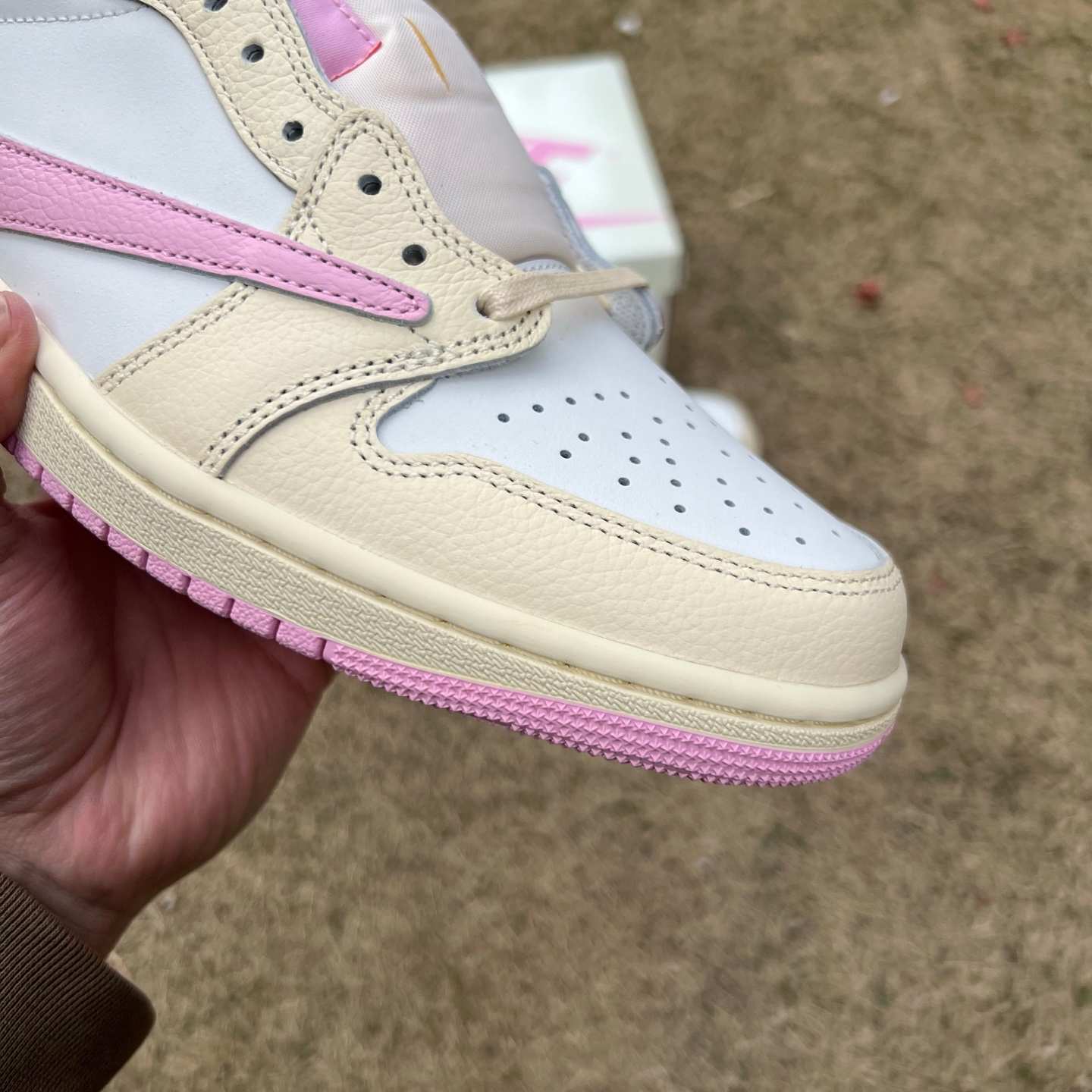 LW aj1 Travis Scott x Air Jordan AJ1 Low OG SP TS IQ7604-100 - Image 12