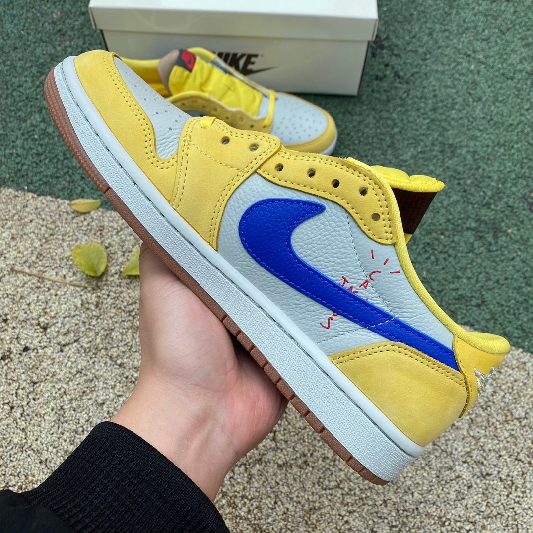 aj1 ⚡️LJR ????Travis Scott x Air Jordan 1 Low Canary 8.0 - Image 16