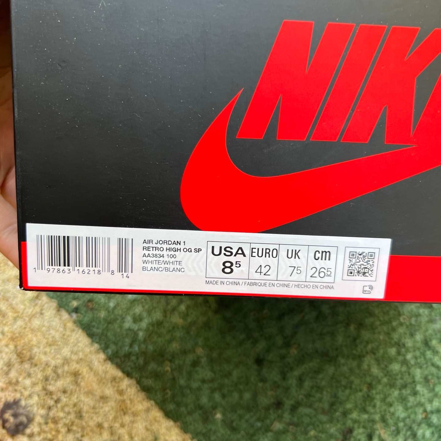 og aj1ow 2026 Off-White x Air Jordan 1 High OG "Alaska" AA3834-100 - Image 15