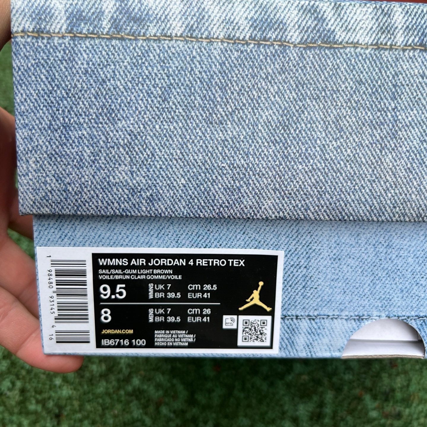aj4 Air Jordan 4 Denim "Worn Blue IB6716-100 - Image 2