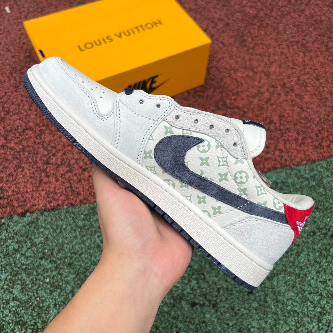 aj1 LV Louis vuitton x Travis Scott x Air Jordan 1 Low YQ2088-688 - Image 8