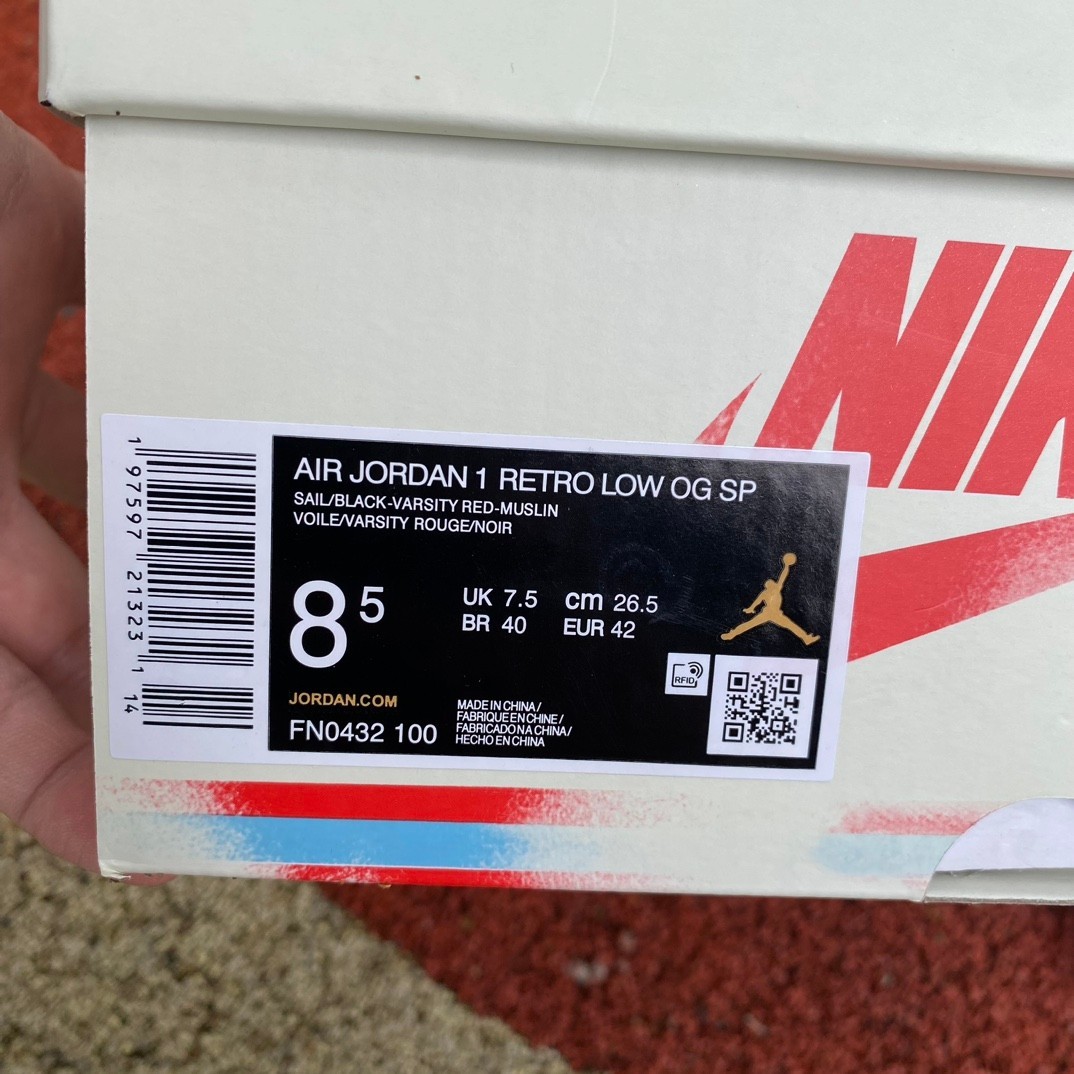aj1 DT Air Jordan 1 x Trophy Room AJ1 low FN043 - Image 2