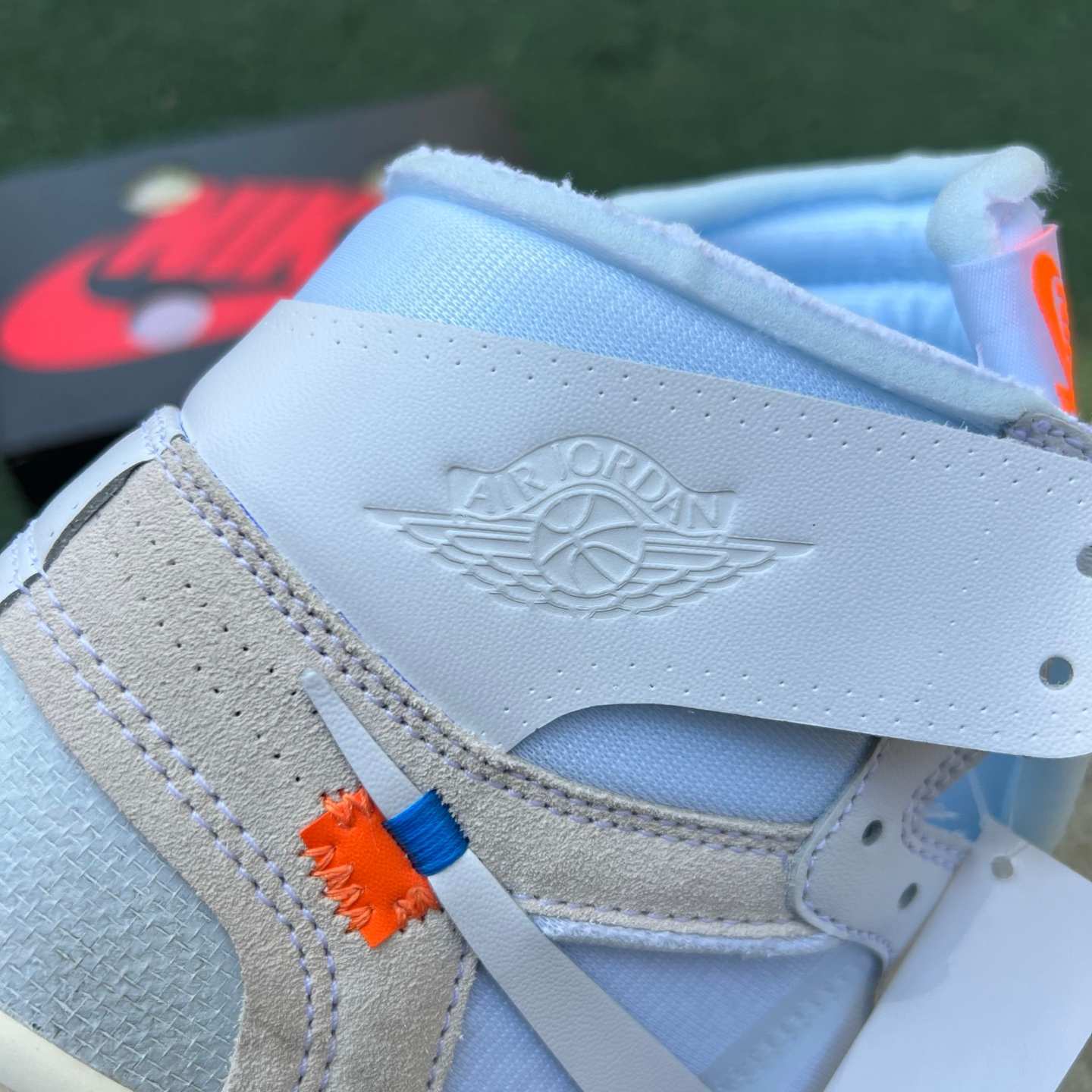 og aj1ow 2026 Off-White x Air Jordan 1 High OG "Alaska" AA3834-100 - Image 10