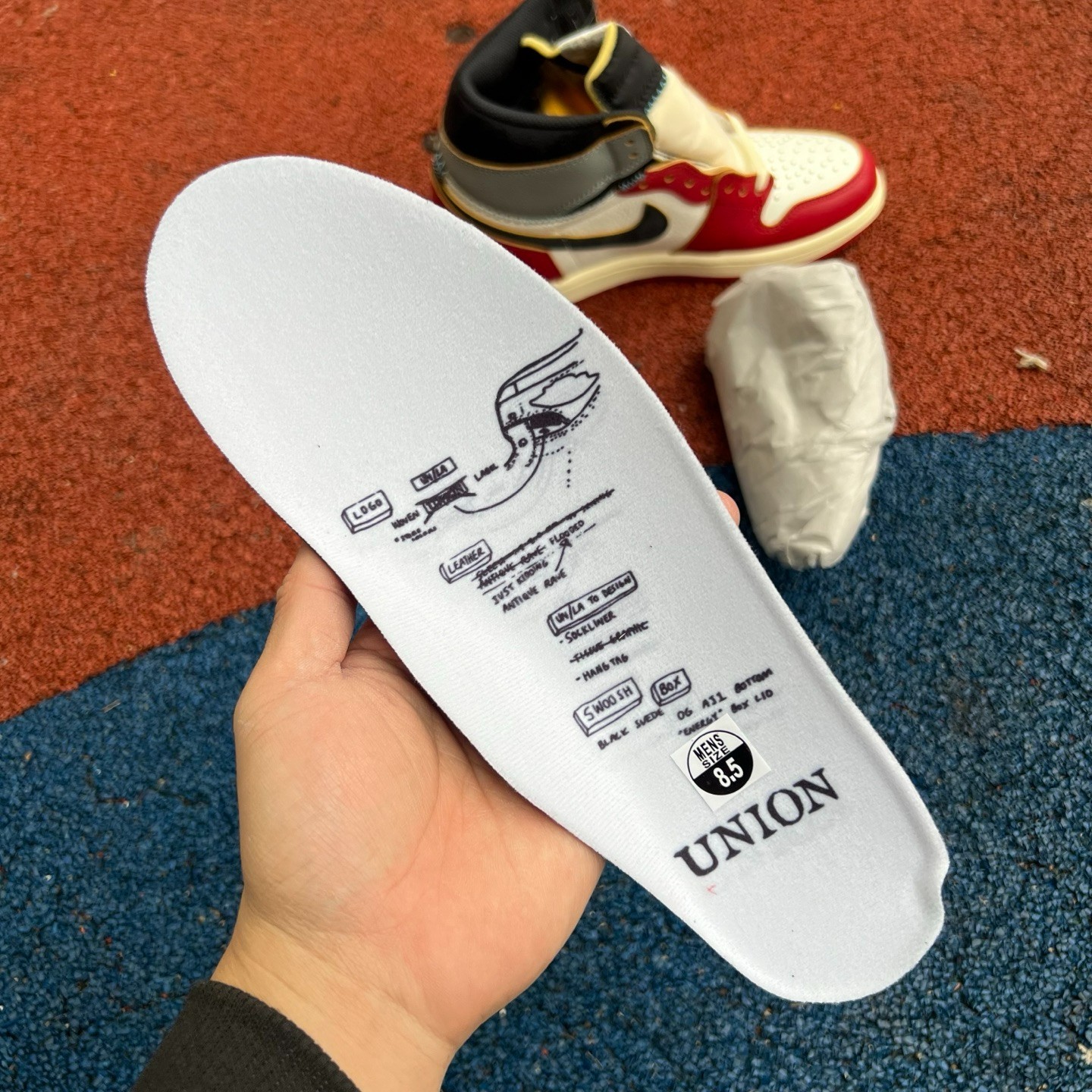 aj1 un 2.0 og Union LA x Air Jordan 1 High OG "Chicago Grey" - Image 6