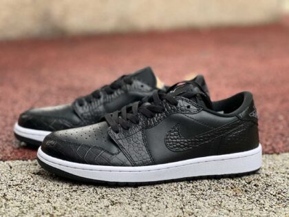 aj1 Air Jordan 1 Low OG Golf "Black Croc" DD9315-003