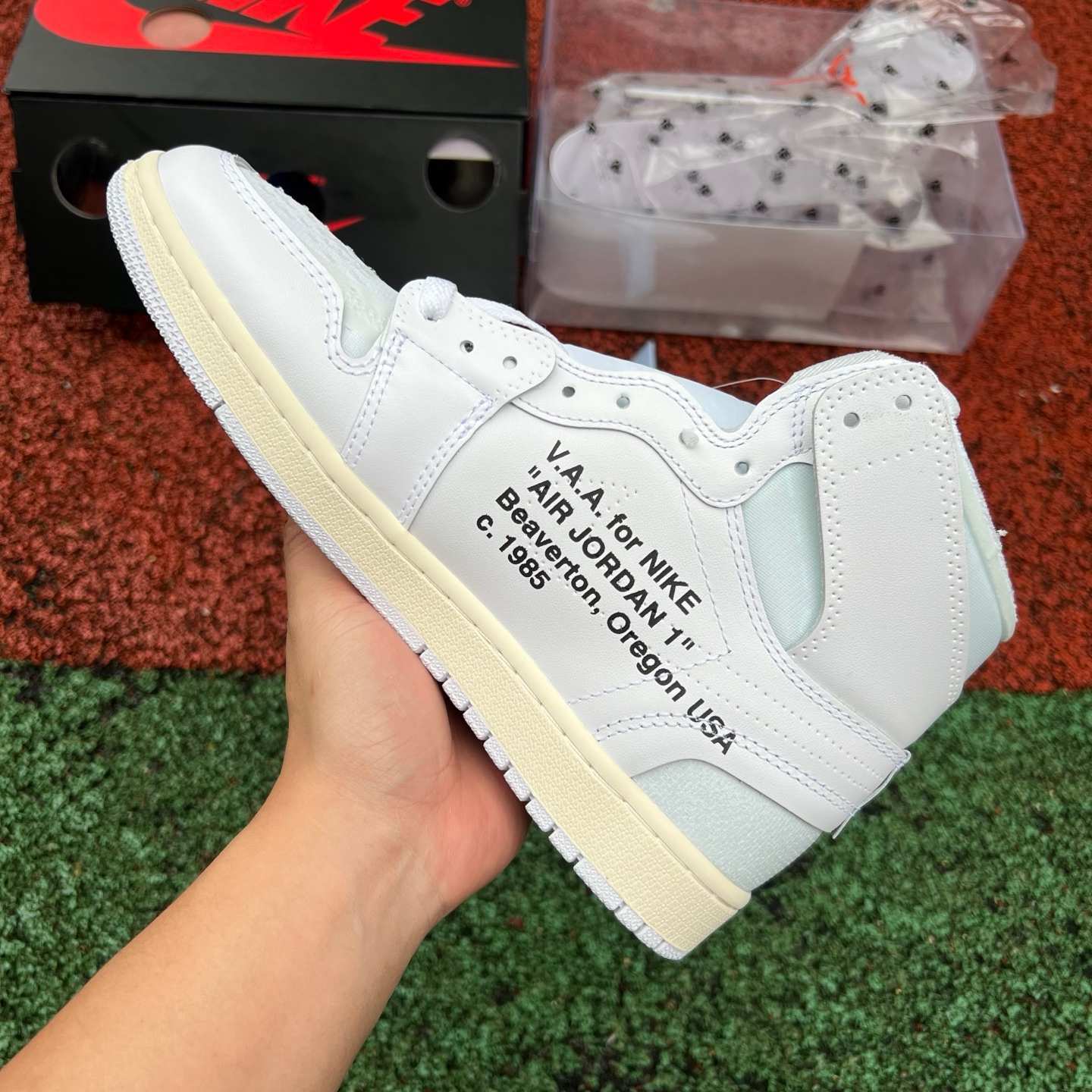 F aj1ow 2026 Off-White x Air Jordan 1 High OG "Alaska" AA3834-100 - Image 10